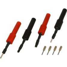 Conjunto de muestra de puntas planas macho y hembra