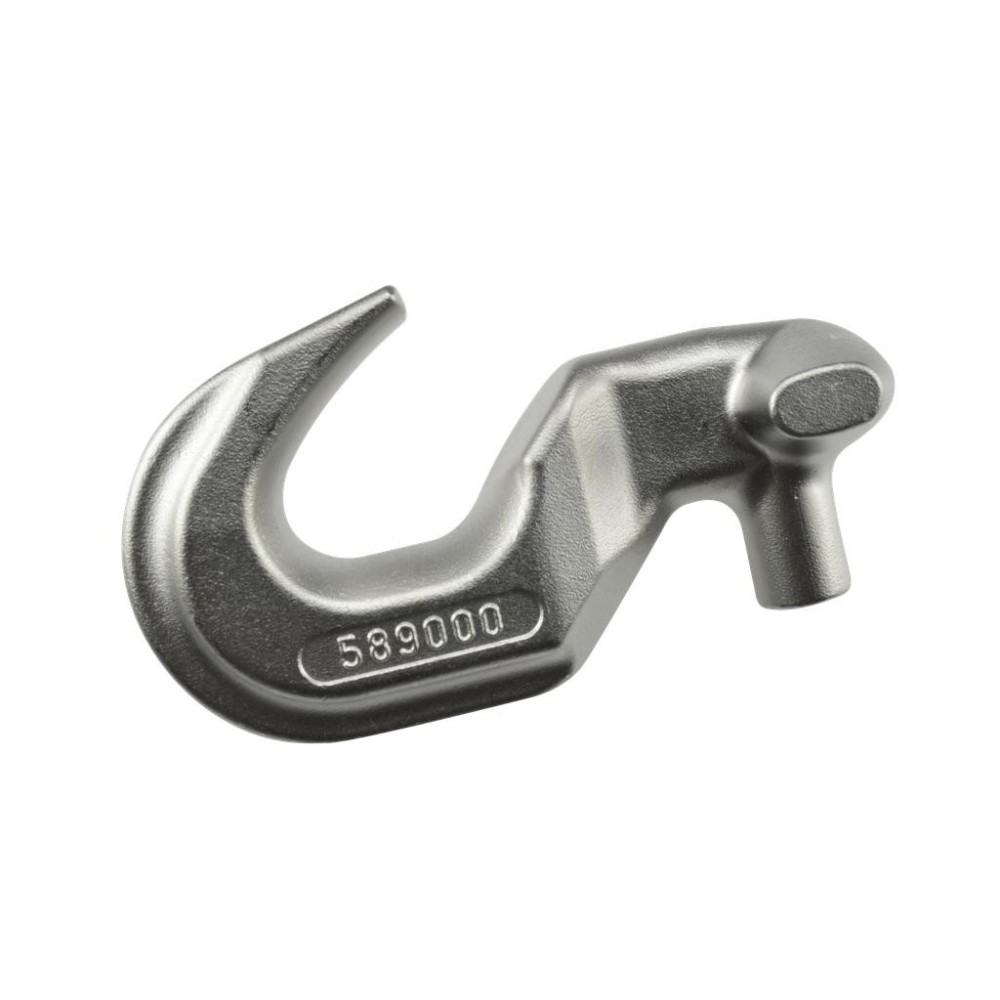 Forma del pulgar del gancho de tracción en conexión con el gancho de tracción doble