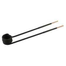 Bobina en ángulo de 90° Ø23mm, L220mm, versión M10 en color negro