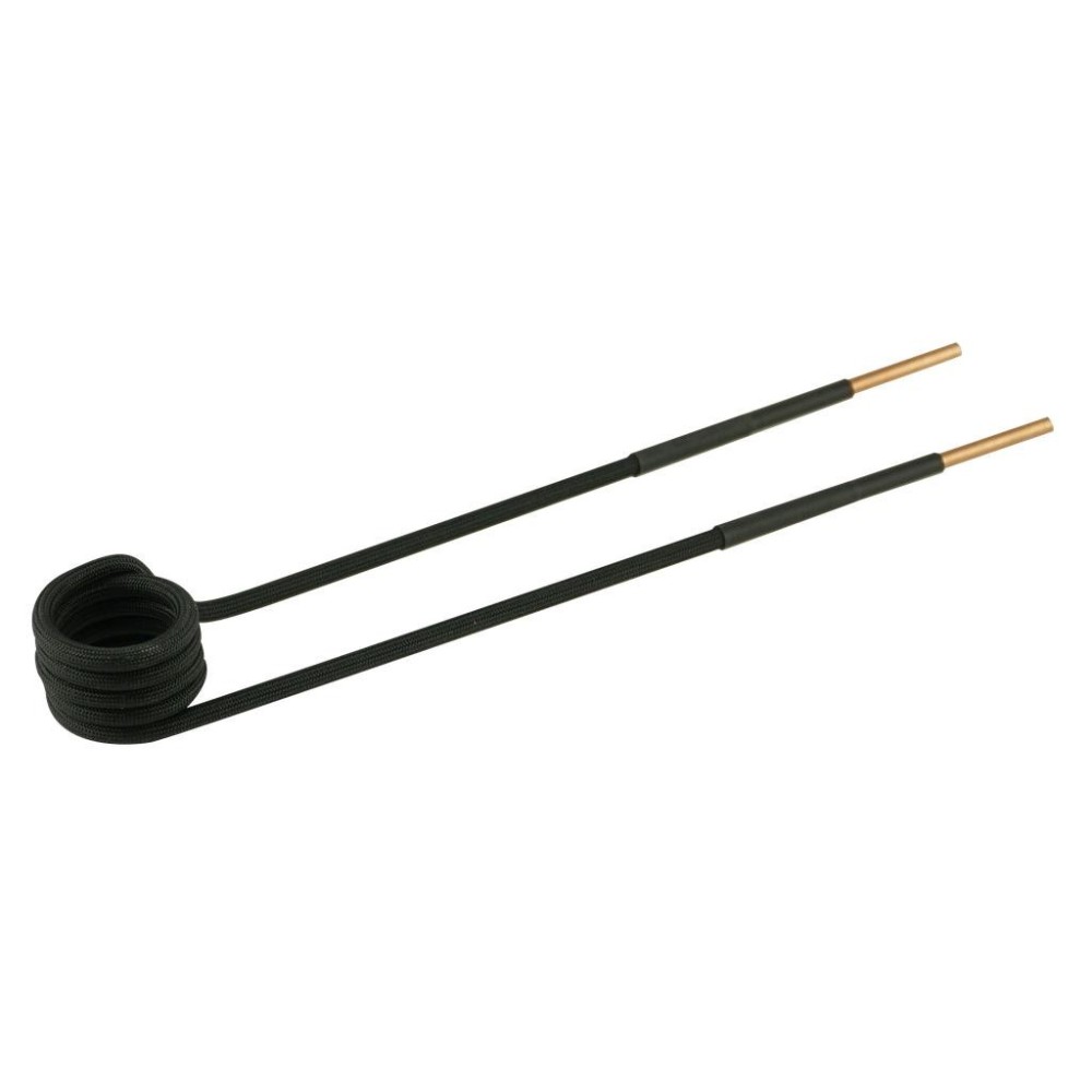 Bobina en ángulo de 90° Ø23mm, L220mm, versión M10 en color negro