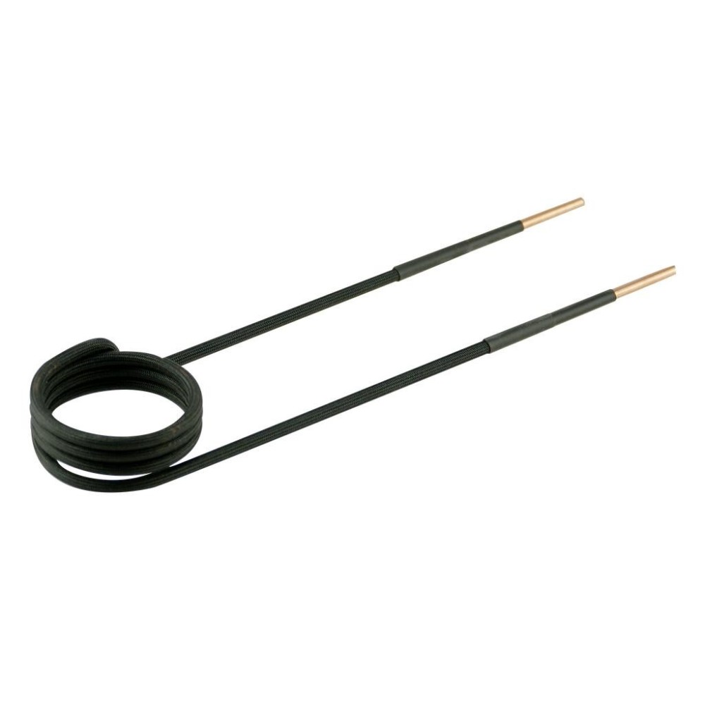 Bobina en ángulo de 90° Ø45mm, L220mm, versión M22 en color negro