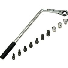 Kit de desmontaje y montaje de bisagras de 12 mm con 10 insertos diferentes