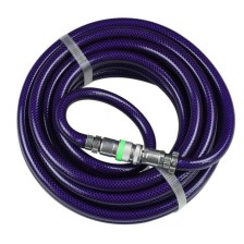 Manguera de aire comprimido COLORAZUL 10 m x 10 mm con acoplamiento y válvula antirretorno