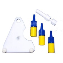 Kit de reparación de lunas de coche 3x2ml con soporte + inyector