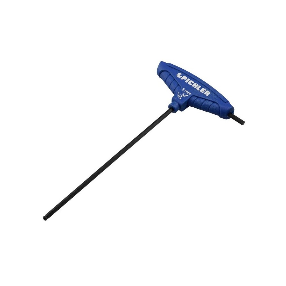 Llave hexagonal con cabeza esférica de 3 puntos y mango en T