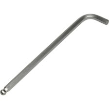 Vaso hexagonal acodado XL con bola, diámetro 8 mm, longitud 208 mm