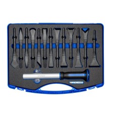 Juego de herramientas de impacto y palanca de plástico, 14 piezas.