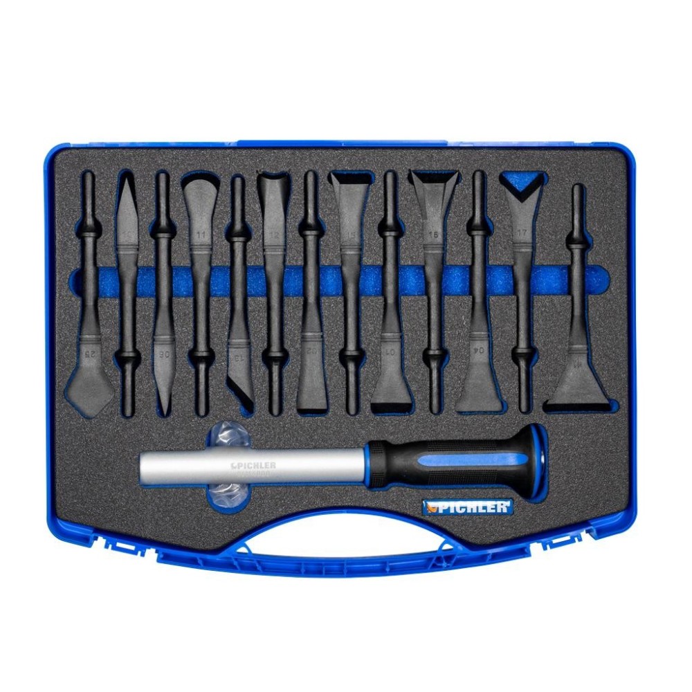 Juego de herramientas de impacto y palanca de plástico, 14 piezas.