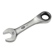 Llave combinada corta de 15 mm con 72 dientes MULTIGEAR