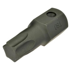Inserto de punta de impacto Torx TX80 de 6 puntas, 22,0 mm