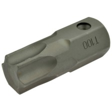 Inserto de punta de impacto Torx T100 de 6 puntas, 22,0 mm