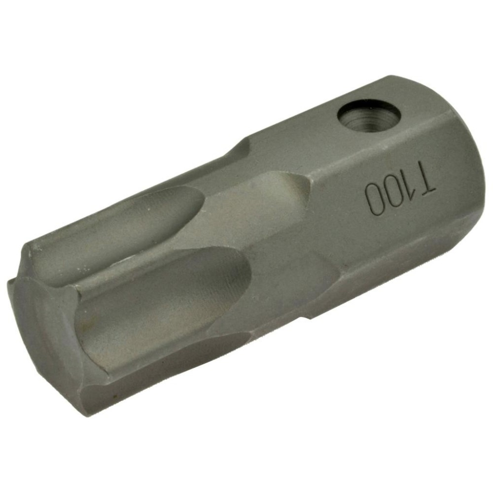 Inserto de punta de impacto Torx T100 de 6 puntas, 22,0 mm