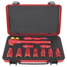 190VDE6P11A-Juego de vasos y accesorios de 1/2, aislados, en caja metálica-10 - 24/11