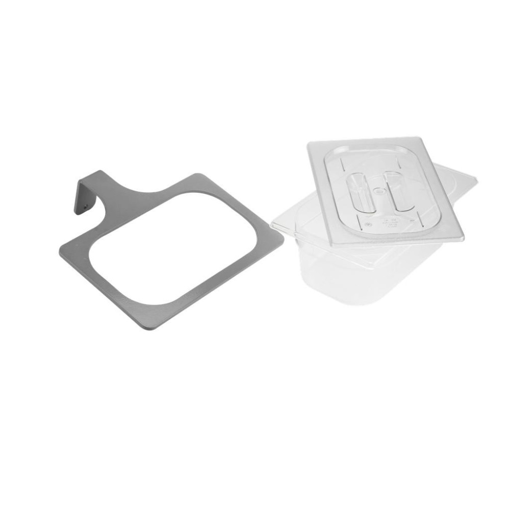 MÓDULO 2: Soporte gris con recubrimiento en polvo para mascarillas protectoras