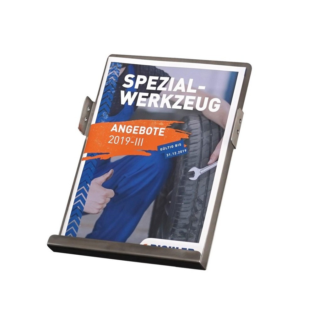 Módulo 4.2 Bolsillo frontal para folletos, con recubrimiento en polvo gris