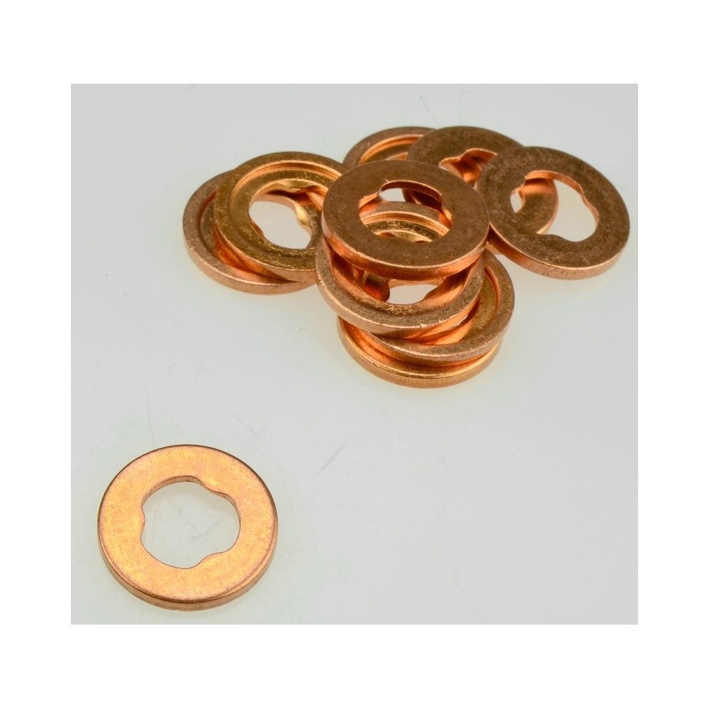Anillos de sellado de cobre 7,5 x 15 x 1,5 mm Mercedes (paquete de 50)