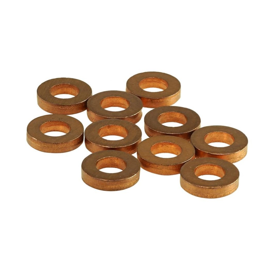 Anillos de sellado de cobre 7,3 x 13,7 x 3 mm KIA (paquete de 10)