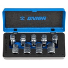 191MB1-Juego de vasos Torx de 1/2 en caja metálica-E 10 - E 24/9