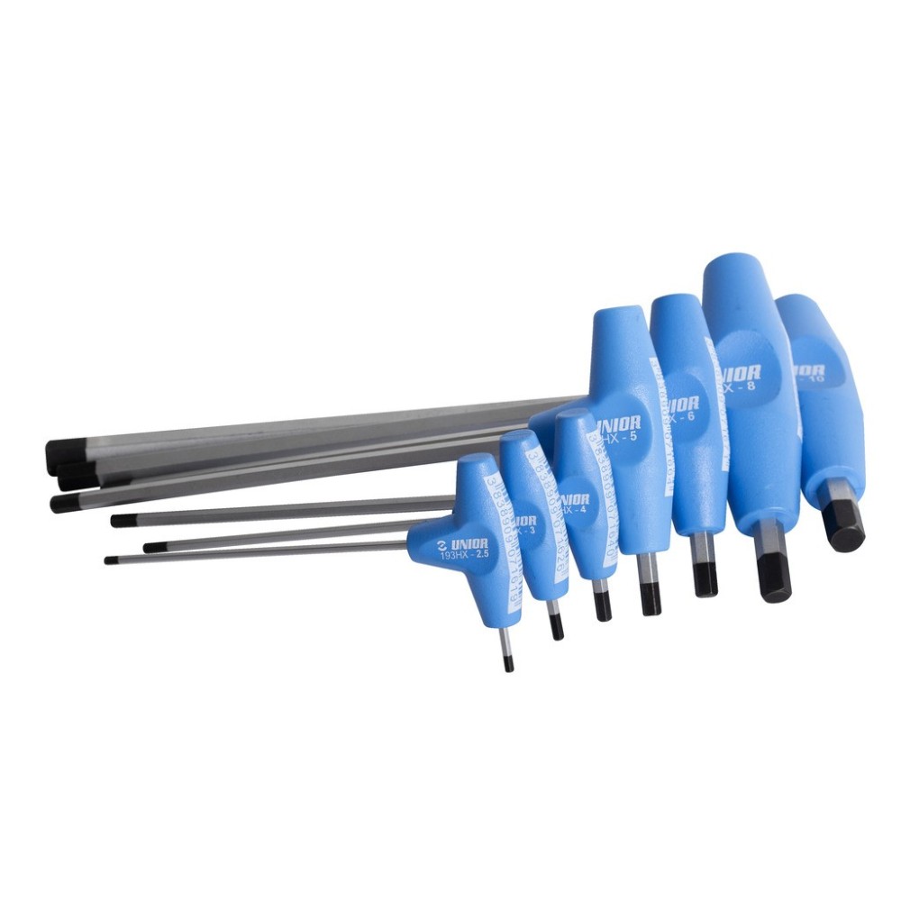 193HXCS-Juego de destornilladores hexagonales con mango en T en caja de cartón-2,5 - 10/7