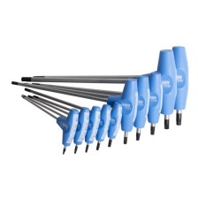 193TXCB-Juego de destornilladores perfil Torx con mango en T, en caja de cartón-TX6 - TX45/10